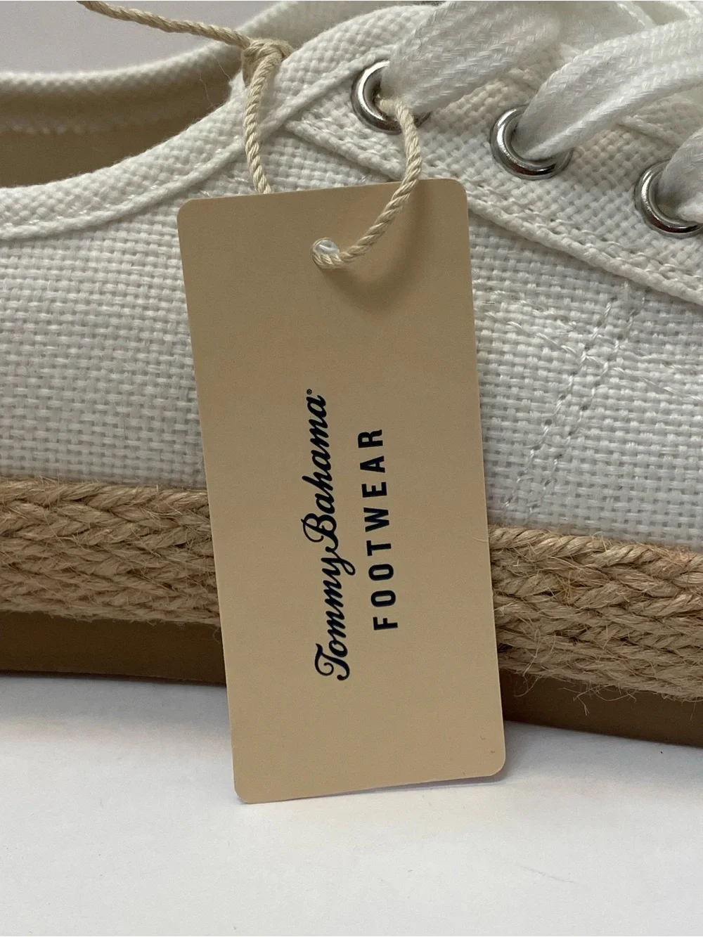 Tommy Bahama Galana white espadrille sneakers, size 8 NWT